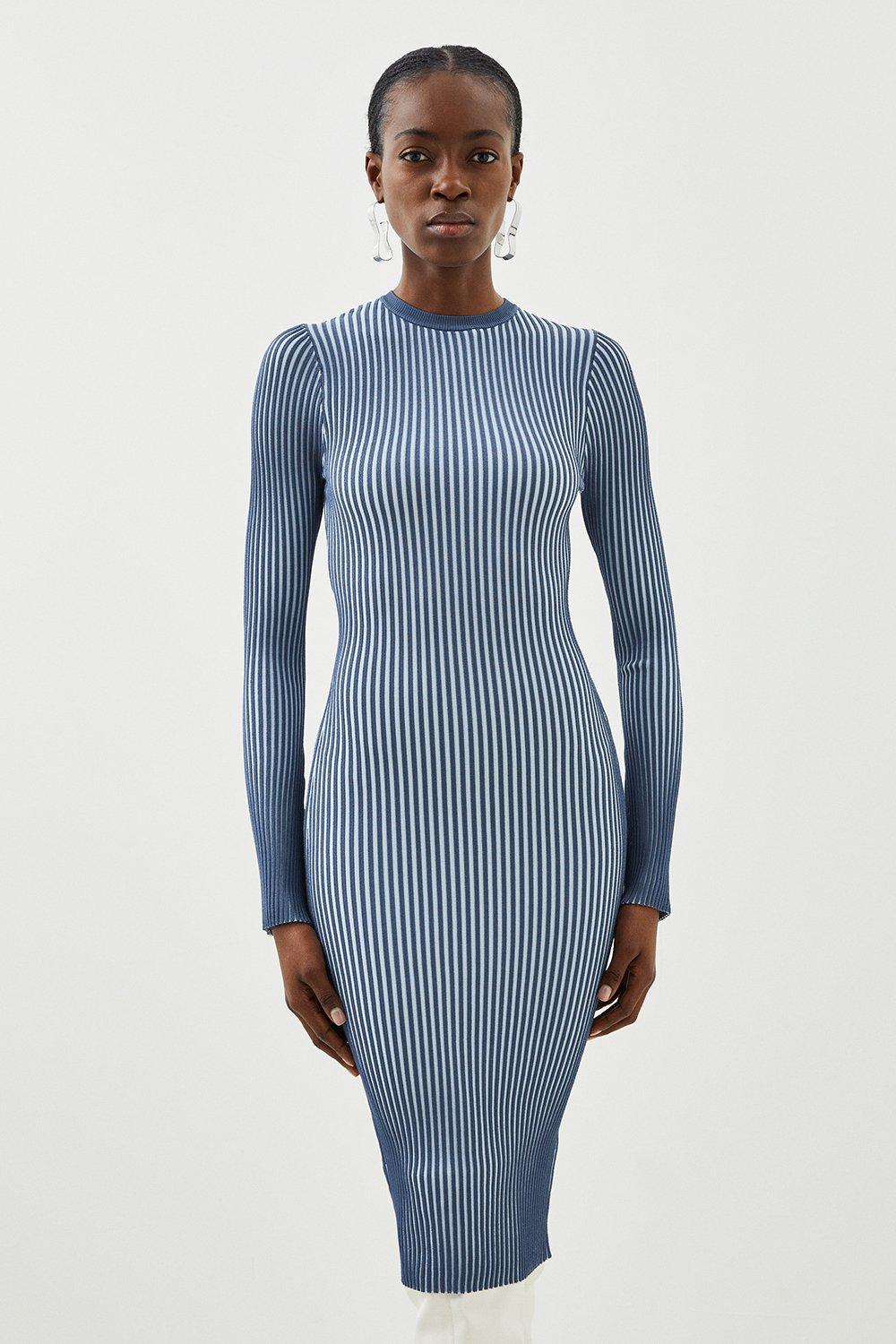 Karen millen pleated hem bodycon outlet dress